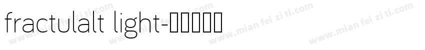 fractulalt light字体转换